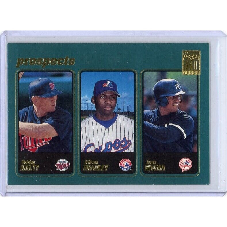 2001  Bobby Kielty / Milton Bradley / Juan Rivera Topps Prospects  #376