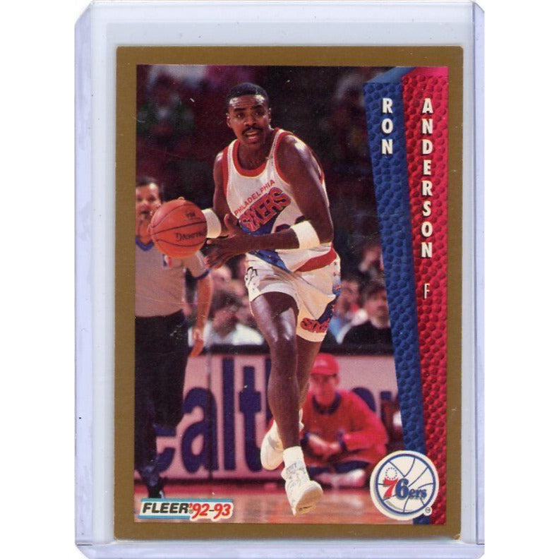 1992-93 Philadelphia 76ers Ron Anderson Fleer #166