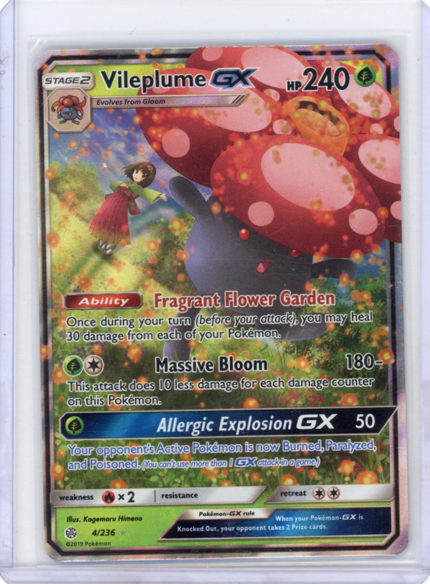 Vileplume GX (LP) SM - Cosmic Eclipse #4/236