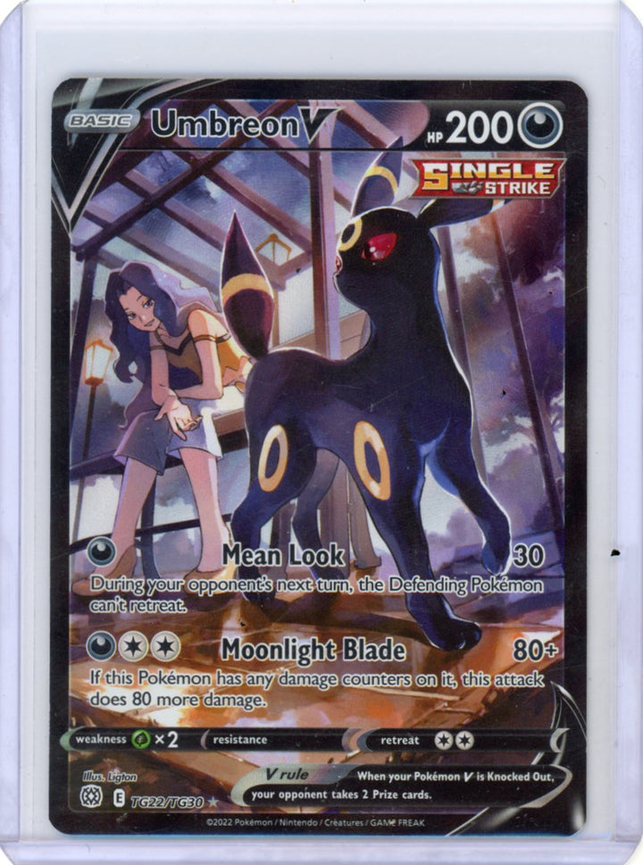 Umbreon V (LP) - SWSH09: Brilliant Stars Trainer Gallery #TG22/TG30