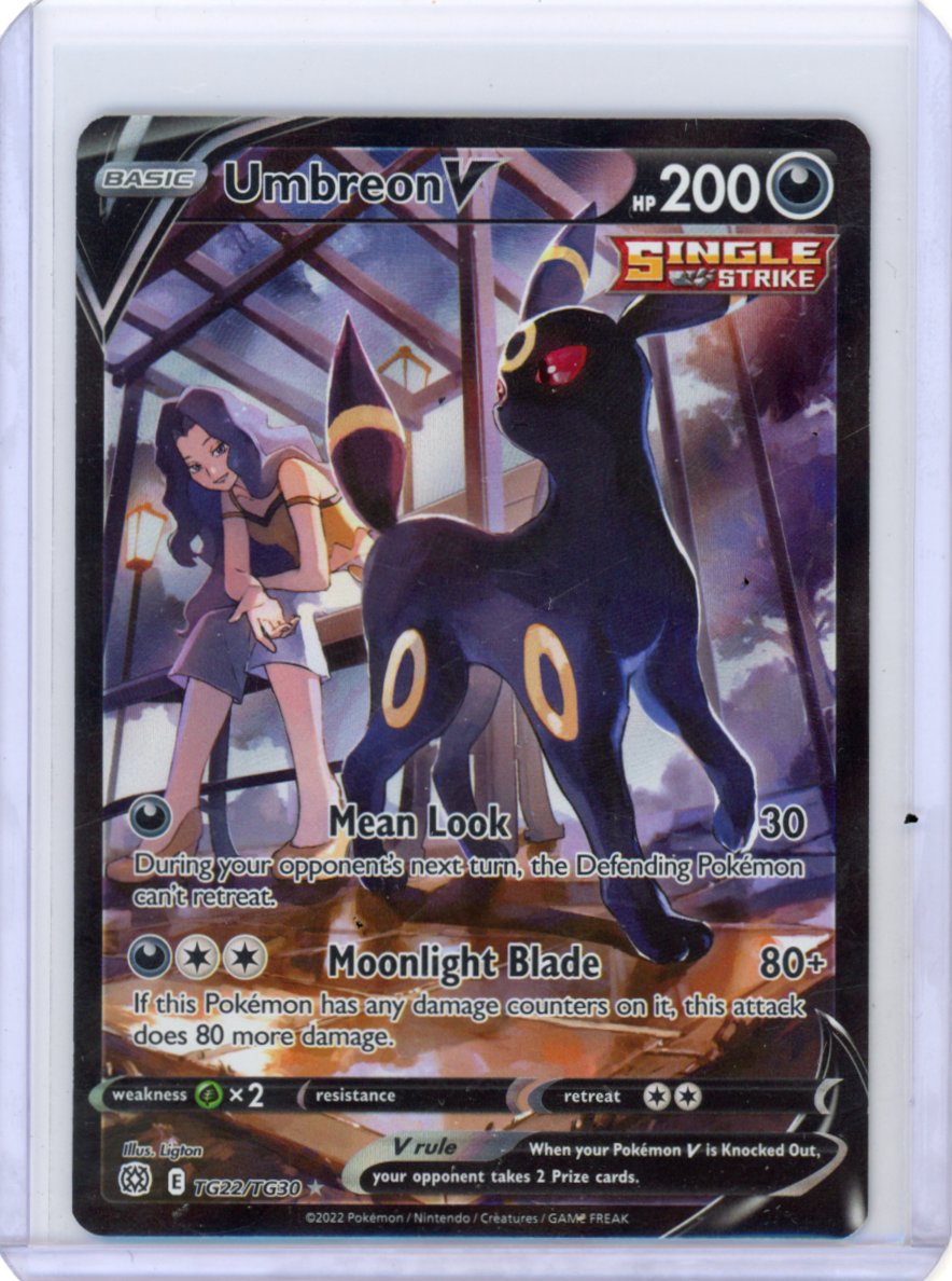 Umbreon V (LP) - SWSH09: Brilliant Stars Trainer Gallery #TG22/TG30