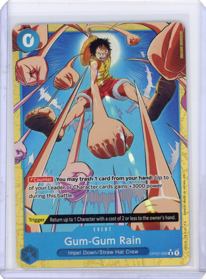Gum-Gum Rain (Alternate Art) Premium Booster -The Best- Vol. 2 #OP02-068