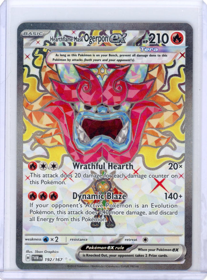 Hearthflame Mask Ogerpon ex - SV06: Twilight Masquerade #192/167
