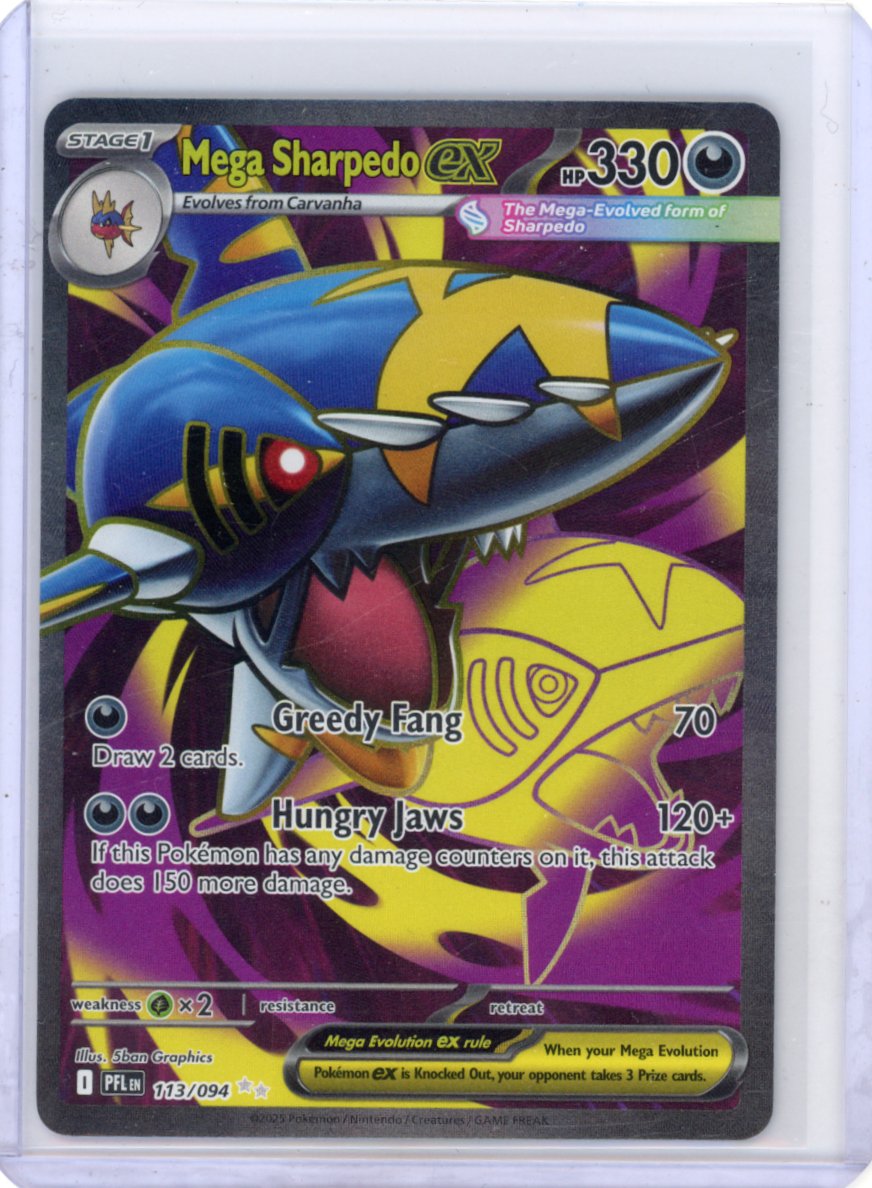 Mega Sharpedo ex - ME02: Phantasmal Flames #113/094