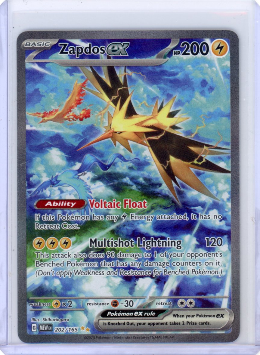Pokemon: Zapdos EX -151 #202/165