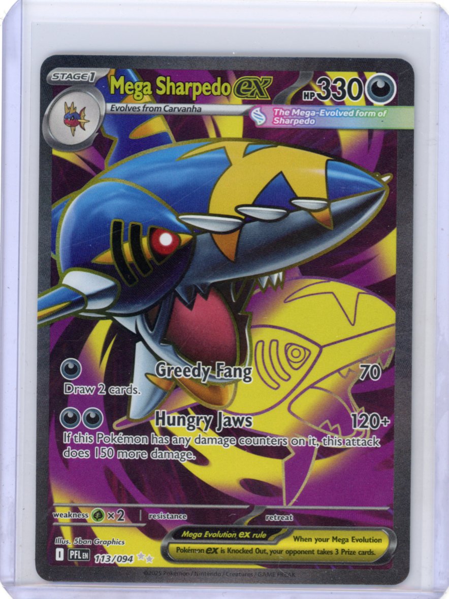 Pokemon: Mega Sharpedo EX - Phantasmal Flames #113/094
