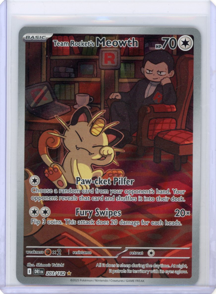 Pokemon: Team Rocket's Meowth - Destined Rivals #203/182