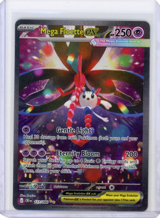 Pokemon- Mega Floette EX - ME04: Chaos Rising #117/086