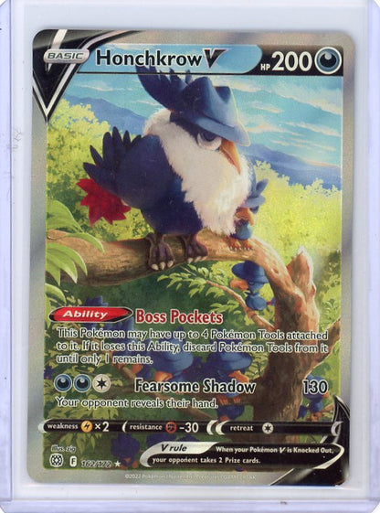 Pokemon: Honchkrow V - SWSH09: Brilliant Stars #162/172