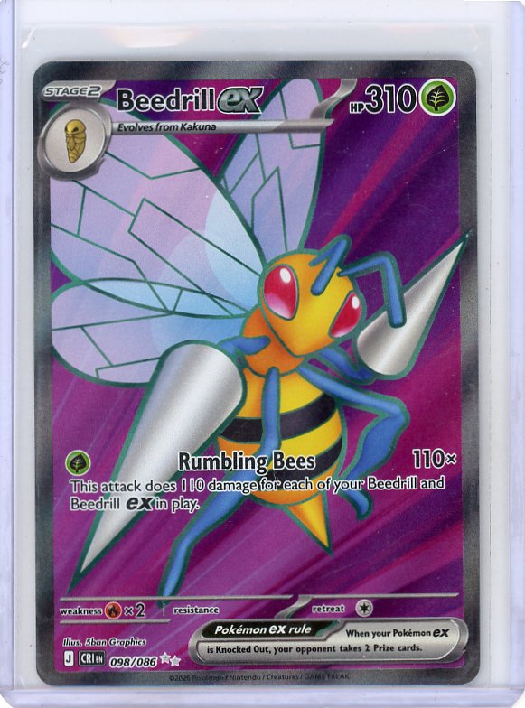 Pokemon: Beedrill ex - ME04: Chaos Rising #098/086
