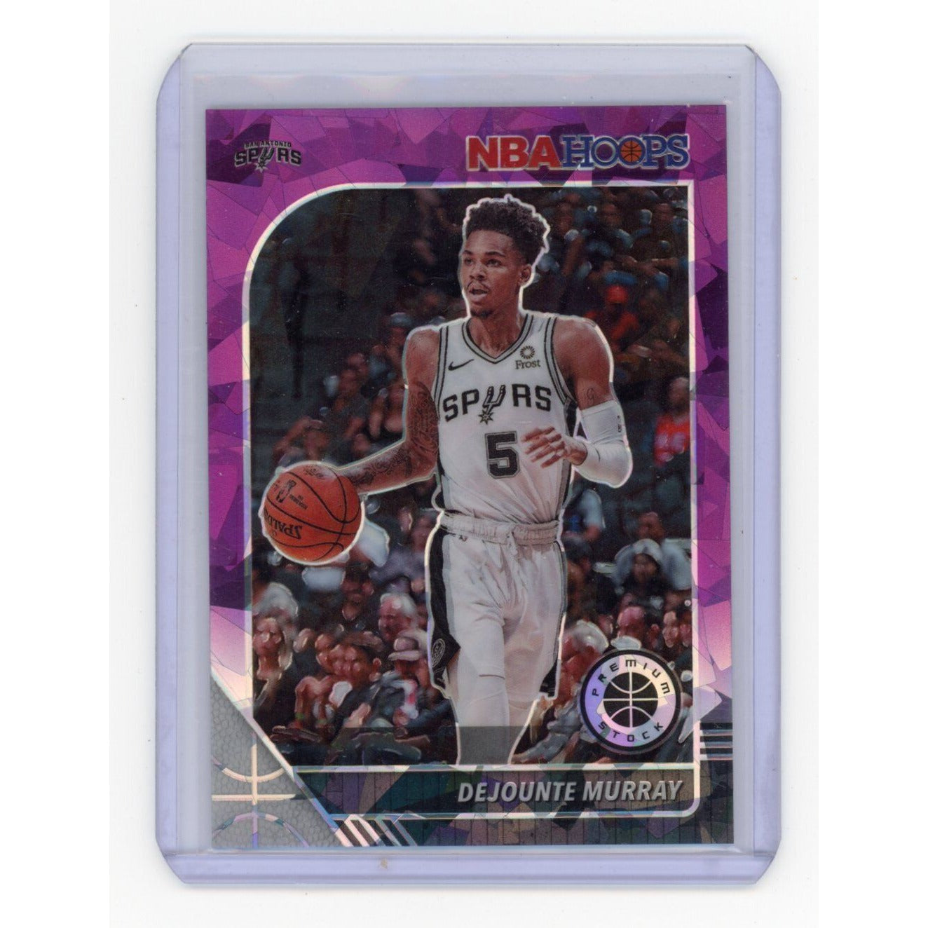 2019-20 Dejounte Murray Prizm Hoops Premium Stock #174 Purple Cracked Ice 22/25