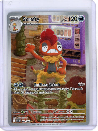 Pokemon: Scrafty-  White Flare #139/086