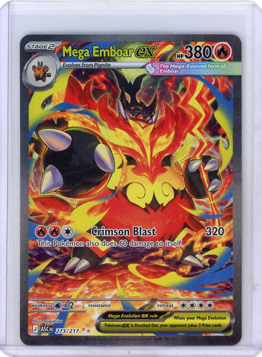 Pokemon: Mega Emboar ex - Ascended Heroes #273/217