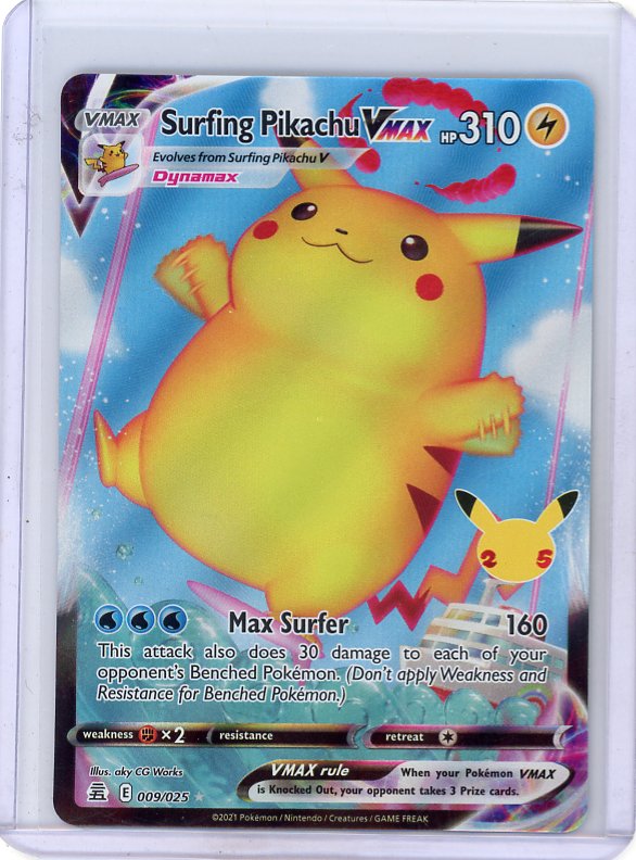 Pokemon: Surfing Pikachu VMAX - Celebrations #009/025