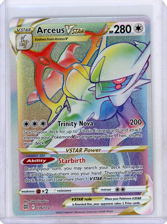 SWSH09: Brilliant Stars #176/172 Arceus VSTAR (Secret) (176)