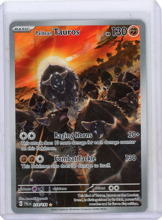 Pokemon: Paldean Tauros - Paldea Evolved #218/193