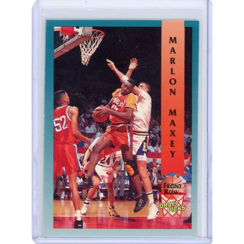 1992 Minnesota Timberwolves Marlon Maxey Front Row Draft Picks #42