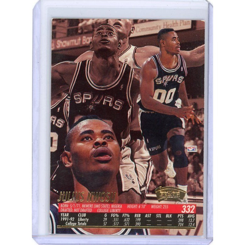 1994-95 San Antonio Spurs Julius Nwosu Ultra #332