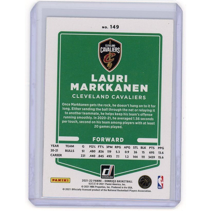 2021-22 Cleveland Cavaliers  Lauri Markkanen Donruss #149