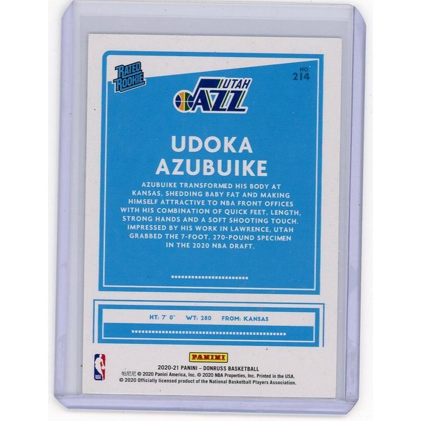 2020-21 Utah Jazz Udoka Azubuike Donruss #214