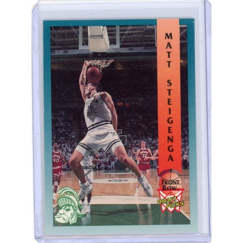 1992 Chicago Bulls Matt Steigenga Front Row Draft Picks #65