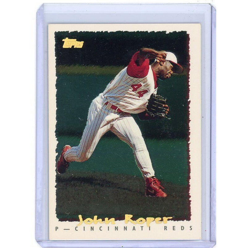 1995 Cincinnati Reds John Roper Topps CyberStats (Spectralight) #375