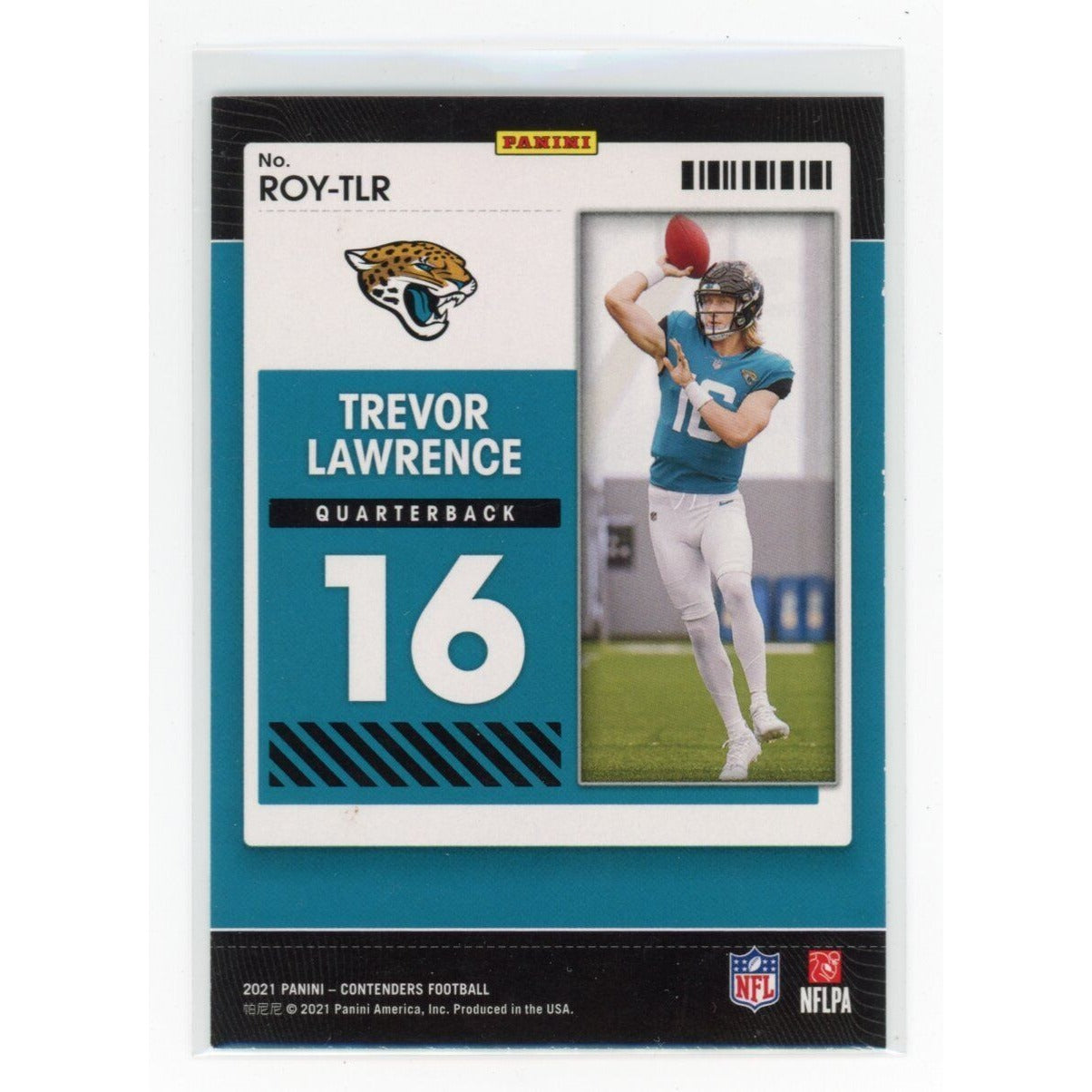 2021 Trevor Lawrence Panini Contenders #ROY-TLR T ROTY Contenders Emerald