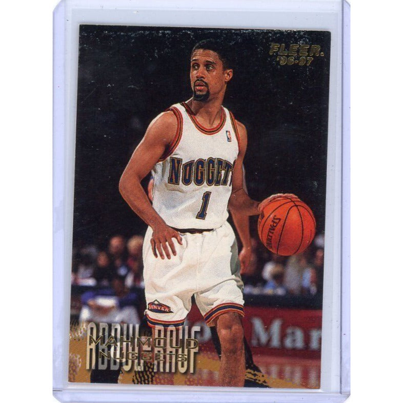 1996-97 Denver Nuggets Mahmoud Abdul-Rauf Fleer #25