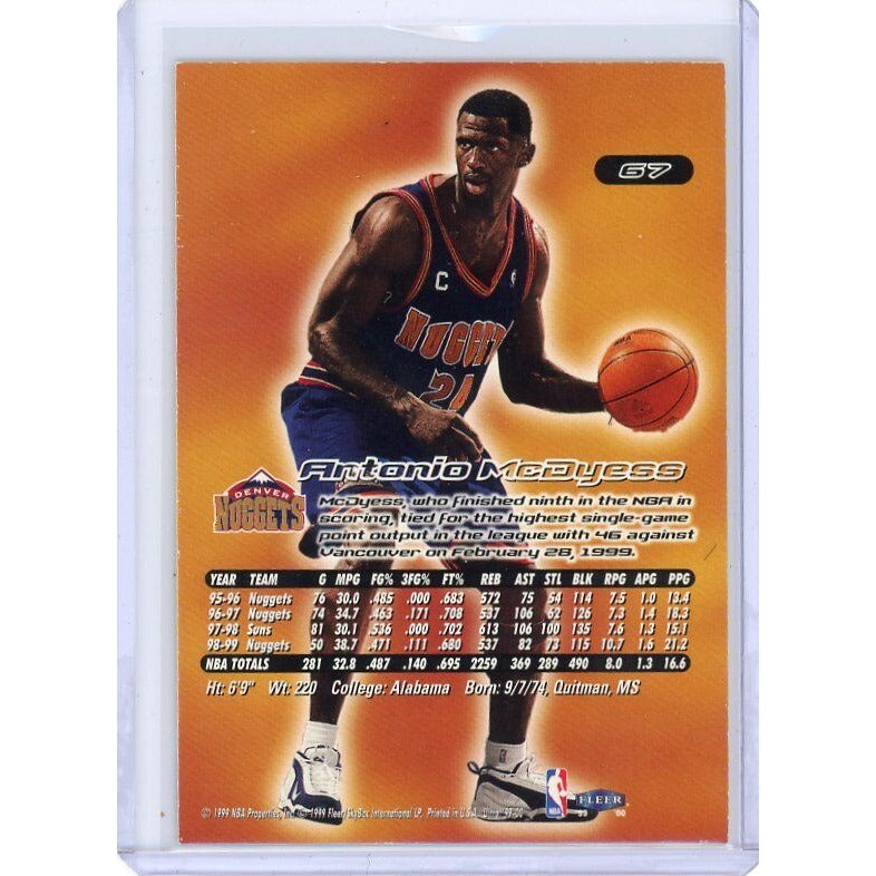 1999-00 Denver Nuggets Antonio McDyess Fleer Ultra #67