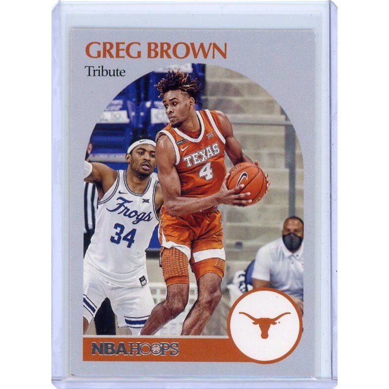 2021 University of Texas Greg Brown III Panini Chronicles Draft Picks #64