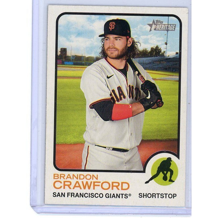 2022 San Francisco Giants Brandon Crawford Topps Heritage #95