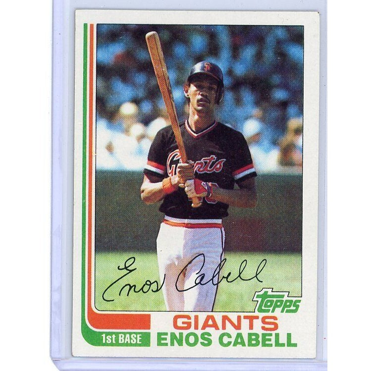 1982 San Francisco Giants  Enos Cabell Topps #627