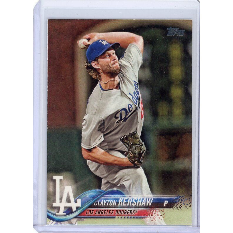 2018 Los Angeles Dodgers Clayton Kershaw Topps #350a