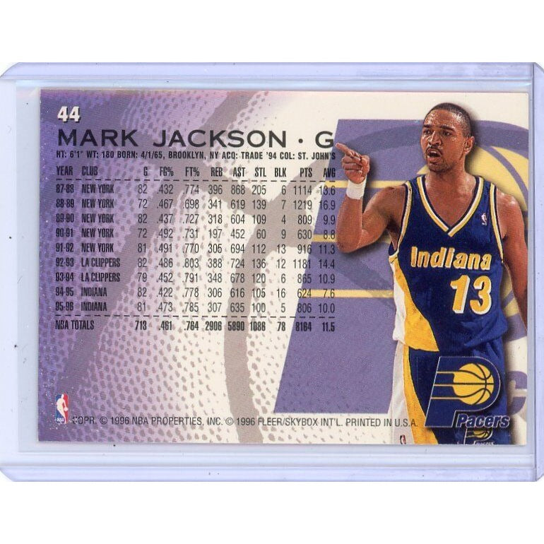 1996-97 Indiana Pacers Mark Jackson Fleer #44