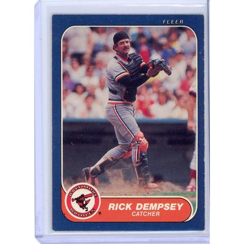 1986 Baltimore Orioles Rick Dempsey Fleer #272