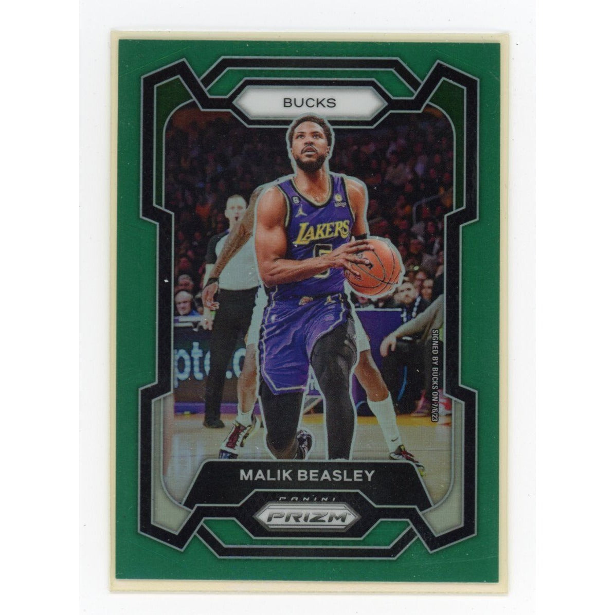 2023-24 Malik Beasley Panini Prizm #237 Green