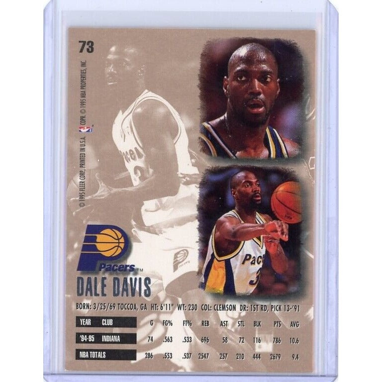 1995-96 Indiana Pacers Dale Davis Ultra #73