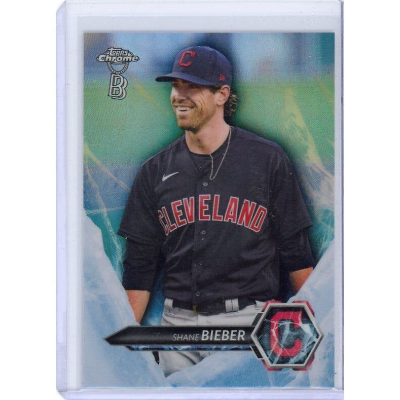 2021 Cleveland Indians Shane Bieber Topps Chrome Ben Baller Edition #I-9