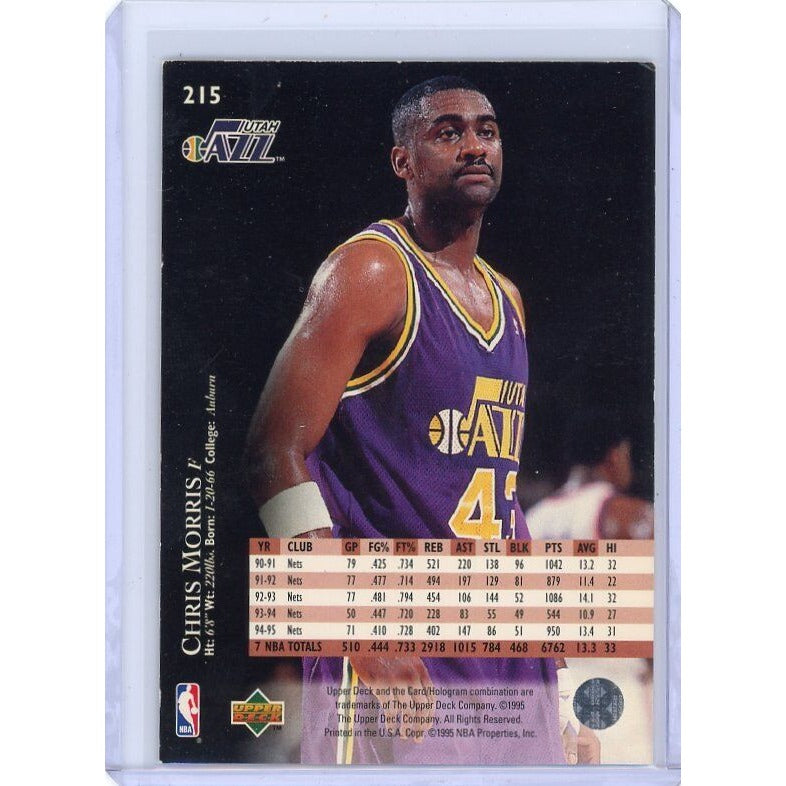 1995-96 Utah Jazz Chris Morris Upper Deck #215