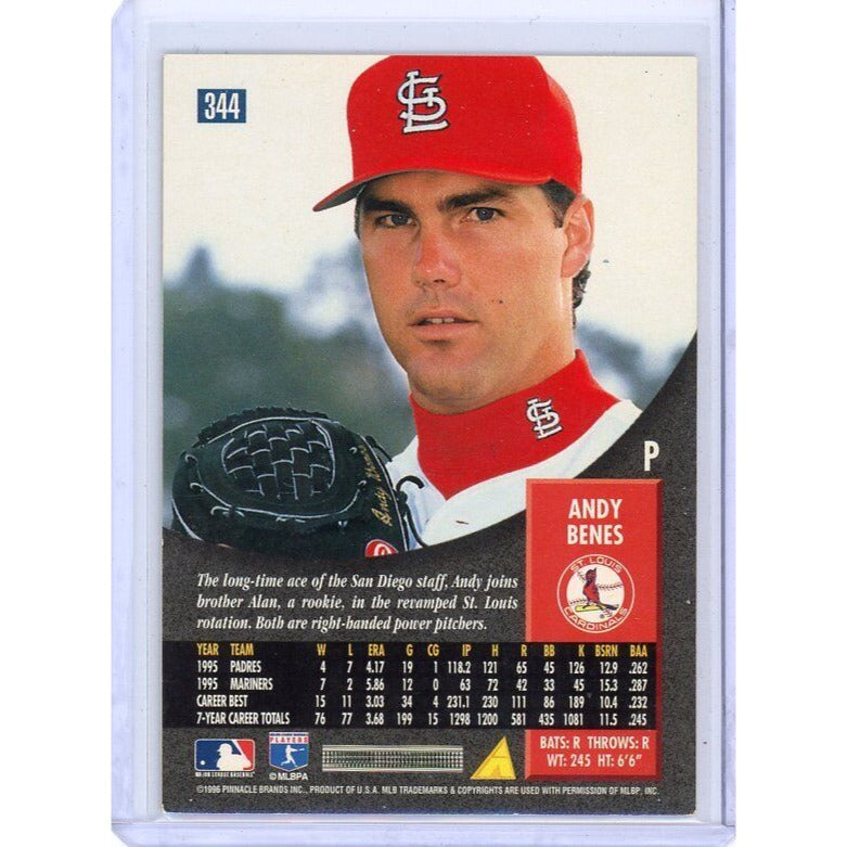 1996 St. Louis Cardinals Andy Benes Pinnacle #344