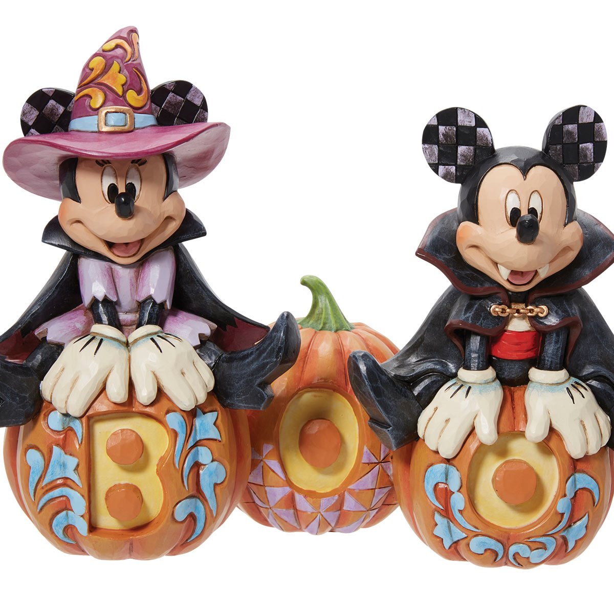 Mickey Mouse and Minnie Mouse Halloween Statue