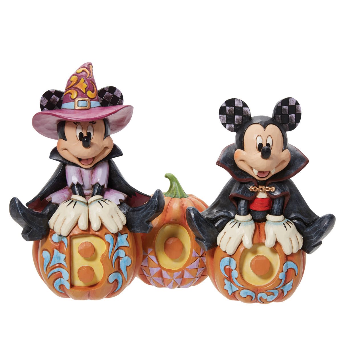 Mickey Mouse and Minnie Mouse Halloween Statue