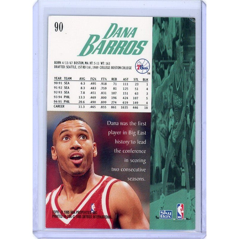 1995-96 Philadelphia 76ers Dana Barros SkyBox Premium #90