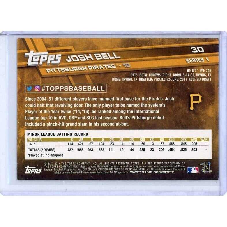 2017 Pittsburgh Pirates Josh Bell Topps All-Star Game 2017 #30