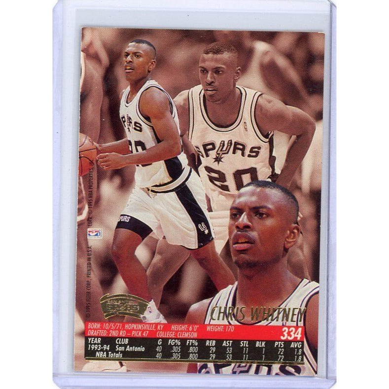 1994-95 San Antonio Spurs Chris Whitney Fleer Ultra #334