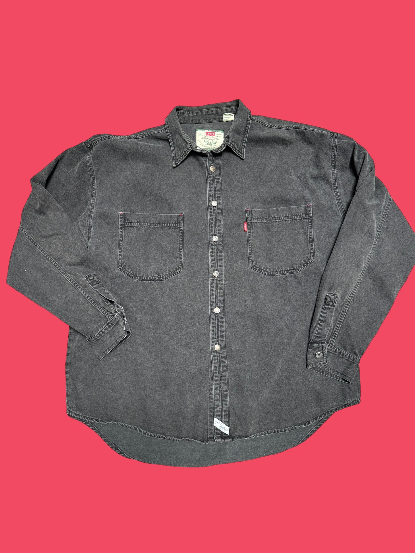 Levi's Black Denim Button Up