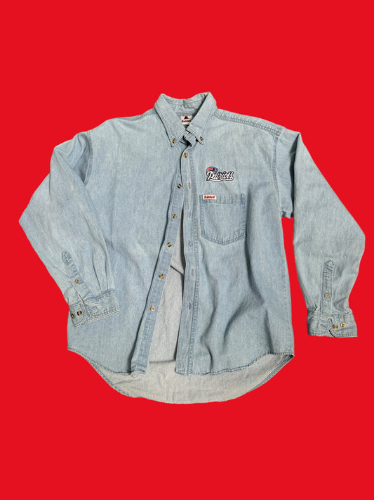 Patriots Denim Button Up