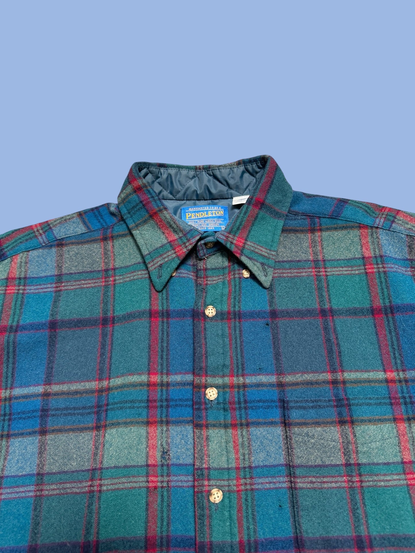 Pendleton "Aqua" Wool Flannel