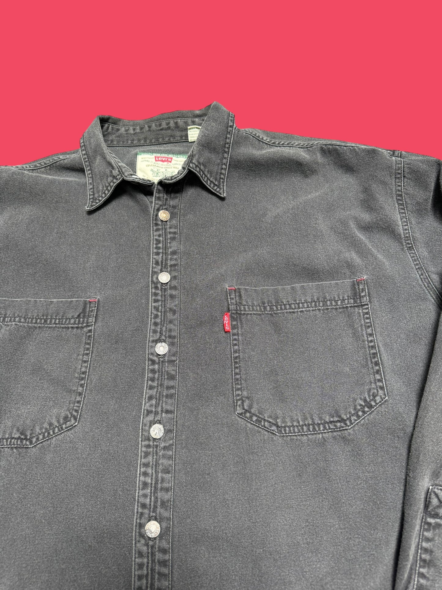 Levi's Black Denim Button Up