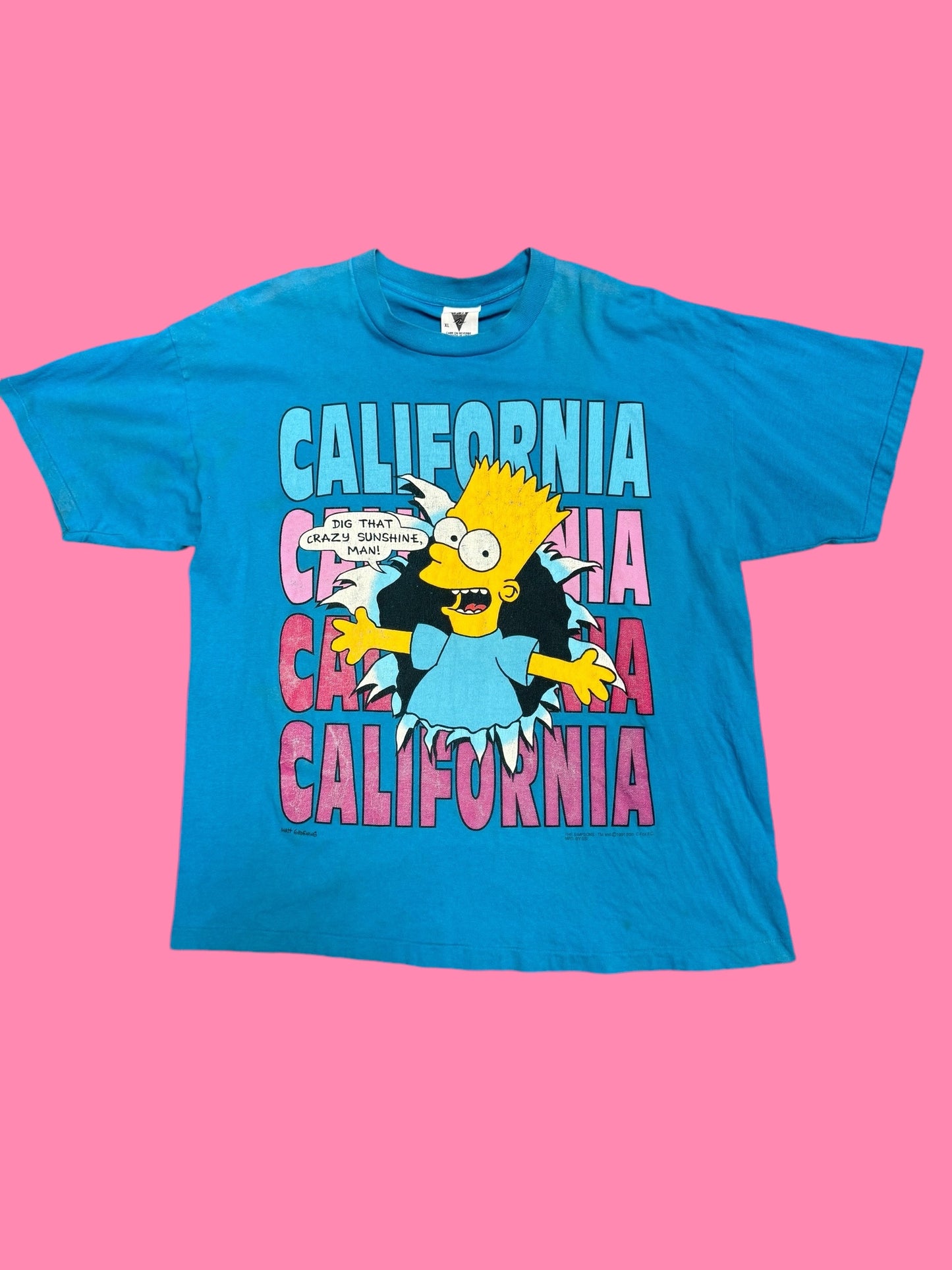 1991 Bart Simpson California Single Stitch Tee